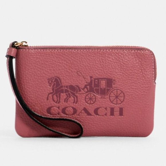 Coach Handbags - NWT COACH ROSE HORSE & CARRIAGE MULTI WRISTLET